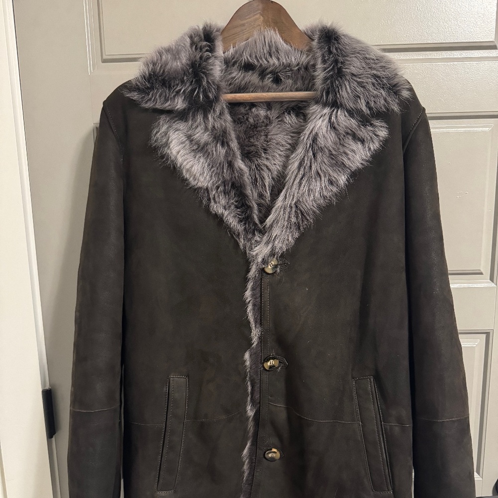 Overland Toscana Sheepskin Coat – Size 42 (Made in Italy)
